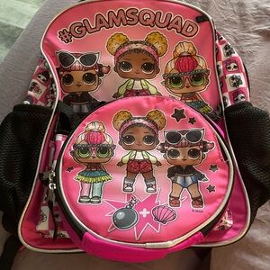 L.O.L. Surprise! Pink and Black Glam Squad Backpack